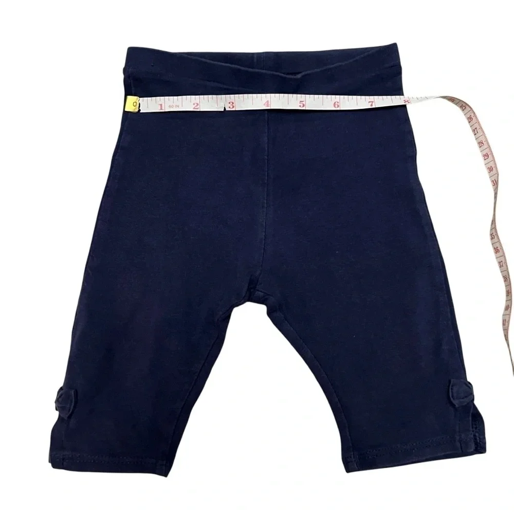 Zara| Kids Blue Elastic Waistband Cropped Leggings - Size 12-18 months